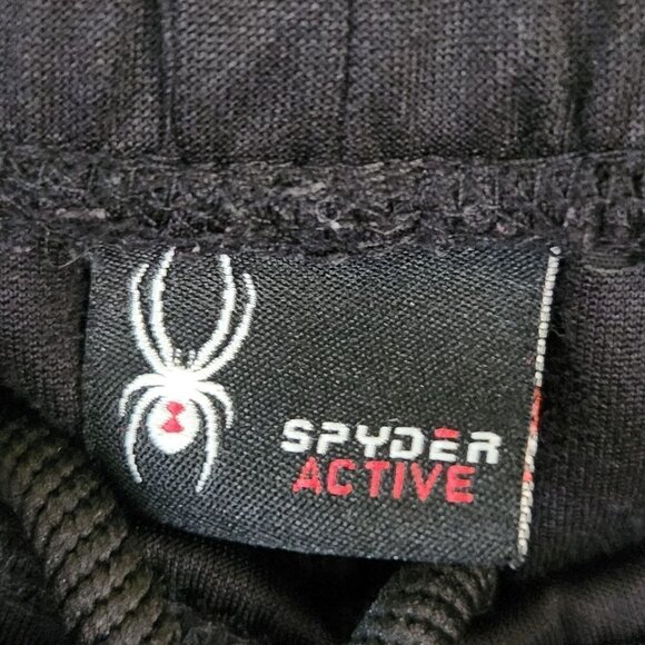 Spyder PROWEB Black Ankle Zip Track Pants Size M - Picture 8 of 8